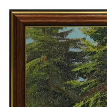 Картина "Лесной водопад" 35х50(38х53)см