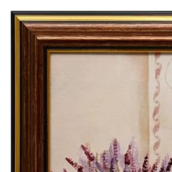 Картина "Летние цветы" 18х18(21,5х21,5) см