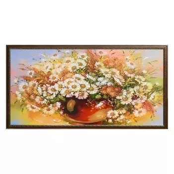 Картина "Летний букет" 50х100(54х104) см