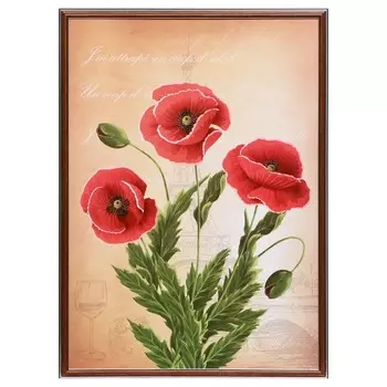 Картина "Маки" 50х70(53х73) см