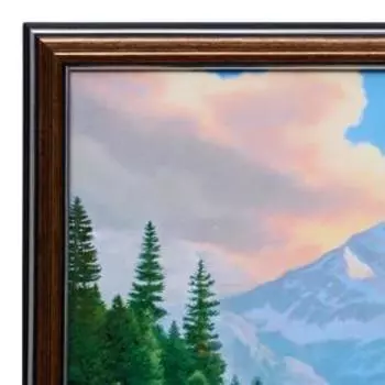 Картина "Медвежий улов" 33х70(36х73) см