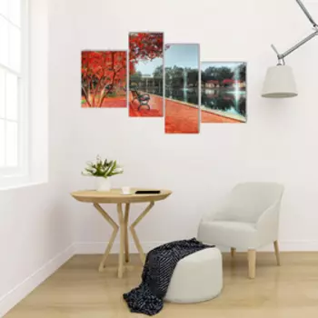 Картина модульная на подрамнике "Осень в багрянце" 40*50, 42*55, 30*80, 30*75; 145х80см