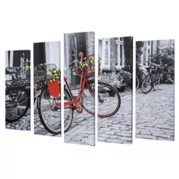 Картина модульная на подрамнике "Счастье в мелочах" 125х80 см (2-25х63, 2-25х70, 1-25х80)