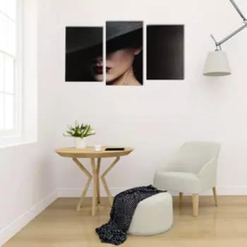 Картина модульная на подрамнике "Загадка" 2шт-30х44,5 1шт-30х51,5 см; 55х100 см