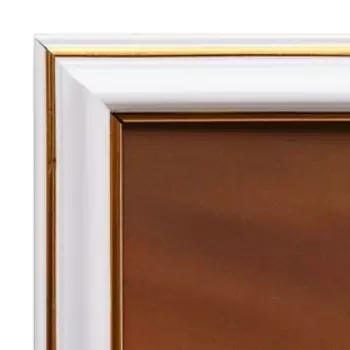 Картина "Мост в ночном мегаполисе" 33х70 см (36х73см)