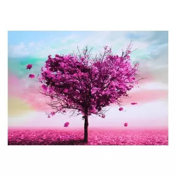 Картина на холсте "Фиолетовое сердце" 50*70 см