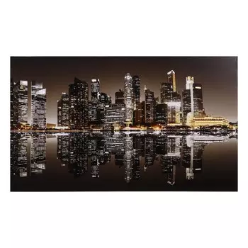 Картина на холсте "Ночной город" 60*100 см