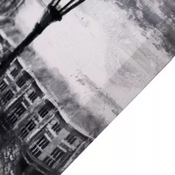 Картина на холсте "Поцелуй под дождём" 50х75 см