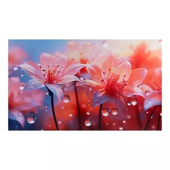 Картина на холсте "Утренняя роса" 60*100 см