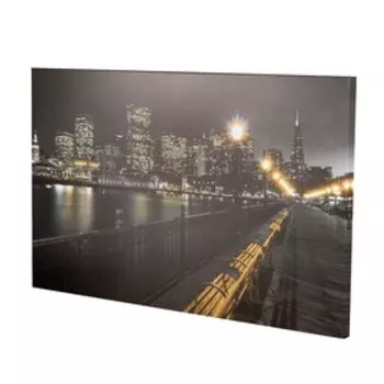 Картина на холсте "Вечерняя набережная" 60*100 см