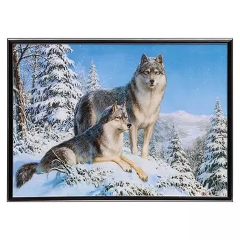 Картина "На охоте" 50х70(53х73) см