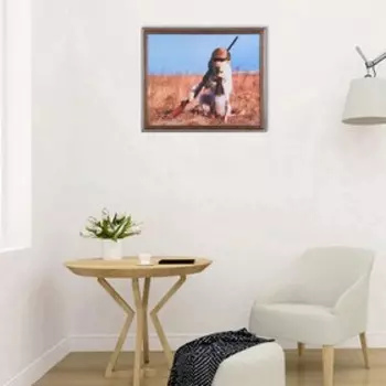 Картина "На охоту" 35х28 (38*31) см