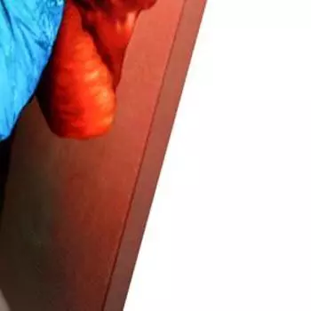 Картина на подрамнике "Голубая бабочка" 70*110