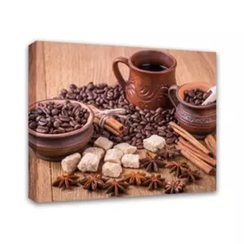 Картина на подрамнике "Кофе с пряностями" 40*50 см