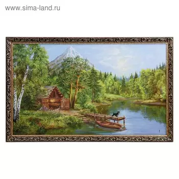 Картина "Охотничий домик" 67х107 см