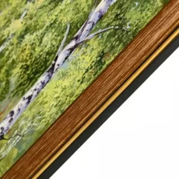 Картина "Олени у речки" 30х40 (33х43) см