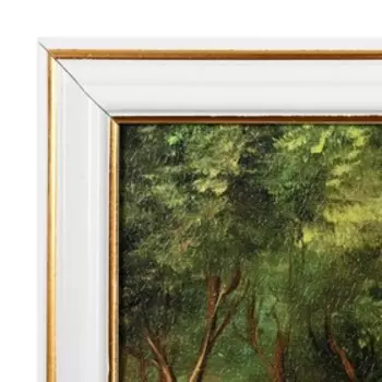 Картина "Павлины в саду" 53х23 см