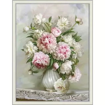 Картина "Пионы" 40/50 рама 45-А355