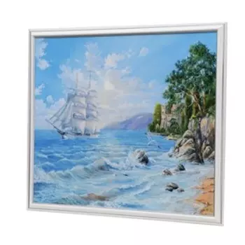 Картина "Плывущий парусник" 43*53 см