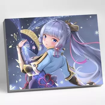 Картина по номерам 30 40 см «Геншин» «Аяка» 27 цветов