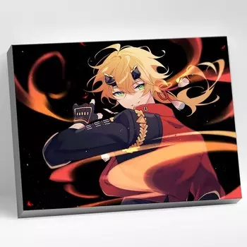 Картина по номерам 30 40 см «Геншин» «Тома» 20 цветов