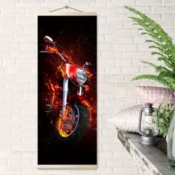 Картина по номерам 35 88 см «Панно. Призрачный гонщик» 19 цветов