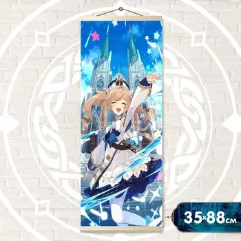 Картина по номерам 35 88 см «Панно. Геншин. Барбара» 35 цветов