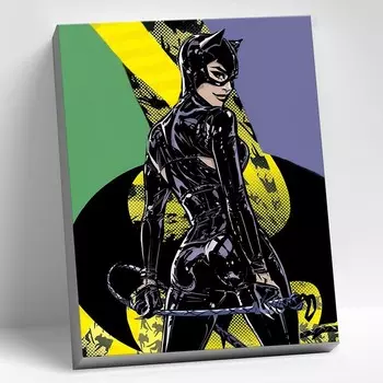 Картина по номерам «Поп арт. Женщина-кошка», 40 50 см, 17 цветов