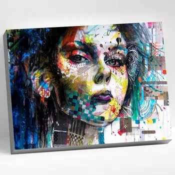 Картина по номерам 40 50 см «Стиль арт-хаус» 24 цвета