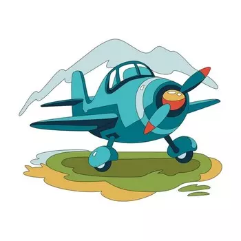 Картина по номерам детская «Самолет», с подрамником, 2020 см