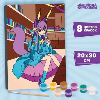 Картина по номерам для детей «Девочка с хвостиком», 2030 см