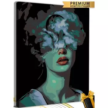 Картина по номерам «Девушка, облака. Арт» холст на подрамнике, 40 50 см