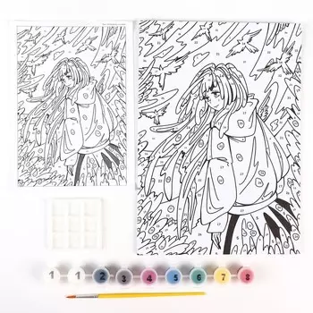 Картина по номерам для малышей «Свобода сознания» Аниме