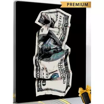 Картина по номерам «Доллар» 40 50 см