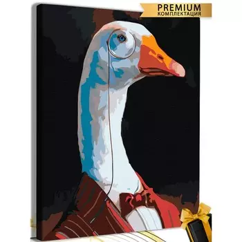 Картина по номерам «Гусь обнимусь» 40 50 см