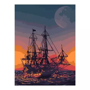 Картина по номерам холст на подрамнике 30 40 см «Покоритель морей»