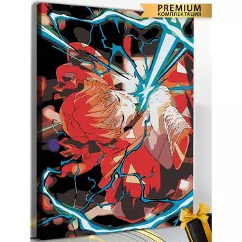 Картина по номерам «Клинок рассекающий демонов» холст на подрамнике, 40 60 см