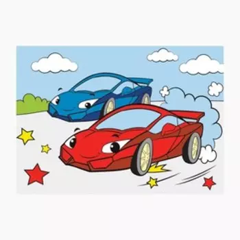 Картина по номерам «Машины» 20х28.5 см