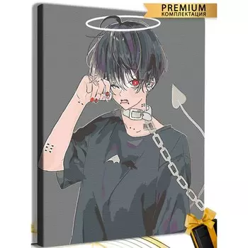 Картина по номерам «Милый парень» холст на подрамнике, 40 50 см