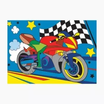 Картина по номерам «Мотоцикл» 20х28.5 см