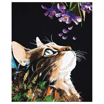 Картина по номерам «Сладкий запах», с подрамником, 4050 см, на чёрном холсте