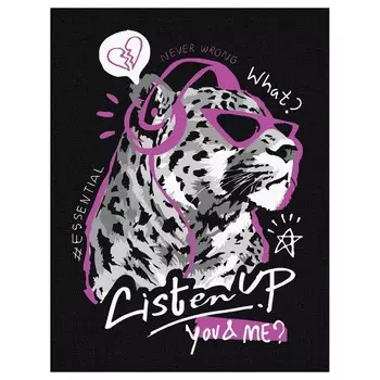 Картина по номерам «Стильный гепард», с подрамником, 3040 см, на чёрном холсте