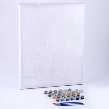 Картина по номерам на холсте с подрамником «Вино с сыром» 4050 см