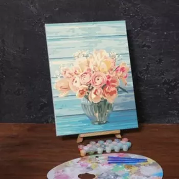 Картина по номерам на холсте с подрамником «Нежный букет», 40х30 см