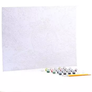 Картина по номерам на картоне 40 50 см «Смешной малыш»