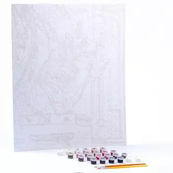 Картина по номерам на картоне 40 50 см «Верный друг»