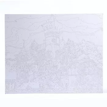 Картина по номерам на картоне 40 50 см «Старая Бавария»