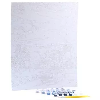 Картина по номерам на картоне 40 50 см «Зимнее утро»