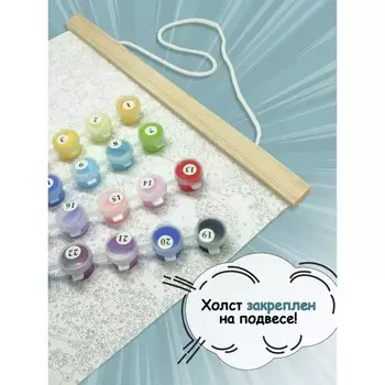 Картина по номерам. Панно Аниме «На закате дня» 30 50 см