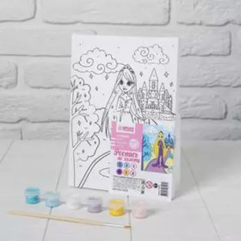 Картина по номерам «Принцесса в саду» 21×15 см